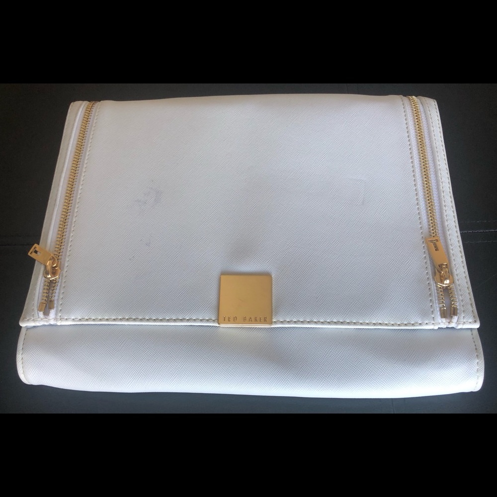 White and Gold Ted Baker Clutch